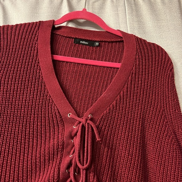 Burgundy Millau Sweater - Picture 2 of 3